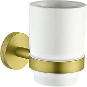 Allen Brau Priority Стакан с держателем подвесной, керамический, цвет: золото брашированное 6.31002-GB