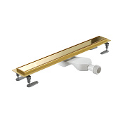 Excellent Stilio Gold Трап линейный 60 см, с решеткой со щелью для воды и сифоном, цвет: золото INEX.1515.600.R.GL