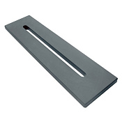 Excellent Level Полка на ванну 75x20 см, цвет: серый матовый WAPO.LEVEL-SZARY