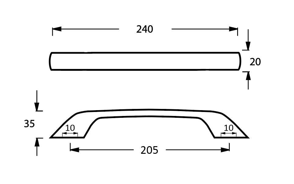 Excellent Ручка для ванны, цвет: хром GRIP-CH