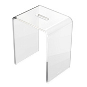 Excellent Zen Стульчик для ванной 35x26,5x45h см, прозрачный DOEX.1103.350.TR