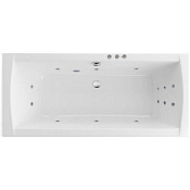 Excellent Aquaria Lux Ванна гидромассажная Smart 180x80 см, акрил, цвет: белый глянец, фурнит. хром WAEX.AQU18.SMART.CR