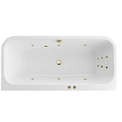 Excellent Arana Ванна гидромассажная Line 180x85 см, акрил, цвет: белый глянцевый, фурнитура бронза WAEX.ARA18.LINE.BR