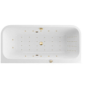 Excellent Arana Ванна гидромассажная Nano 180x85 см, акрил, цвет: белый глянцевый, фурнитура золото WAEX.ARA18.NANO.GL