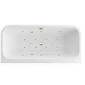 Excellent Arana Ванна гидромассажная Relax 180x85 см, акрил, цвет: белый глянцевый, фурнитура золото WAEX.ARA18.RELAX.GL