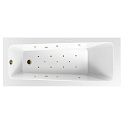 Excellent Ava Ванна гидромассажная Relax 160x70 см, акрил, цвет: белый глянцевый, фурнитура бронза WAEX.AVA16.RELAX.BR