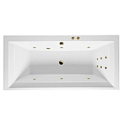 Excellent Crown Grand Ванна гидромассажная Line 190x90 см, акрил, цвет: белый глянец, фурнит. бронза WAEX.CRG19.LINE.BR