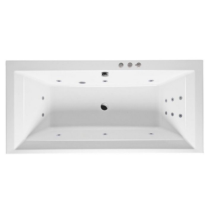 Excellent Crown Grand Ванна гидромассажная Smart 190x90 см, акрил, цвет: белый глянец, фурнит. хром WAEX.CRG19.SMART.CR