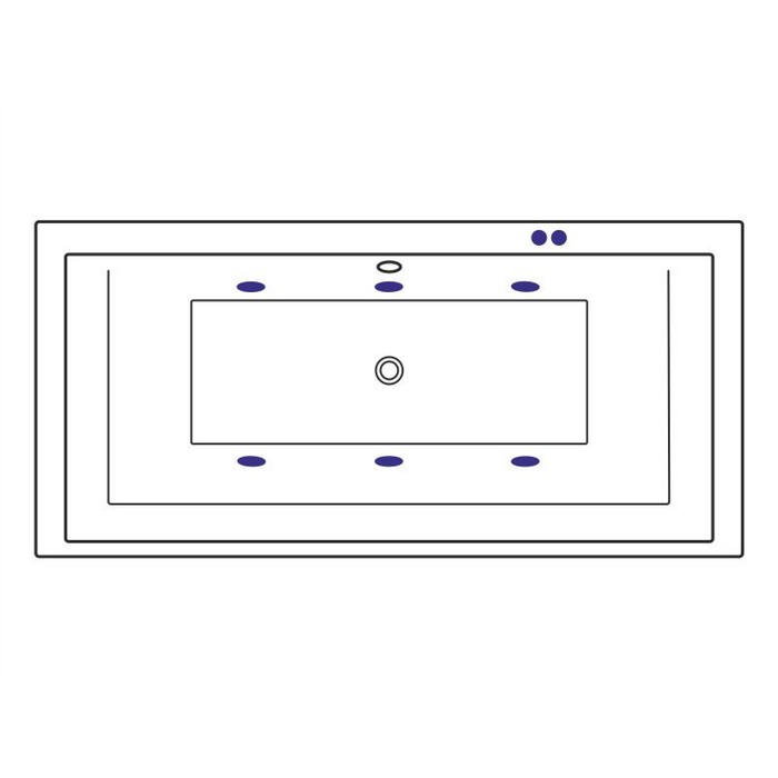 Excellent Crown Grand Ванна гидромассажная Soft 190x90 см, акрил, цвет: белый глянец, фурнит. бронза WAEX.CRG19.SOFT.BR