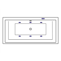 Excellent Crown Grand Ванна гидромассажная Soft 190x90 см, акрил, цвет: белый глянец, фурнит. бронза WAEX.CRG19.SOFT.BR