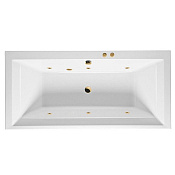 Excellent Crown Grand Ванна гидромассажная Soft 190x90 см, акрил, цвет: белый глянец, фурнит. золото WAEX.CRG19.SOFT.GL