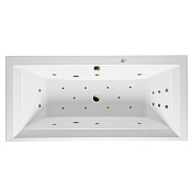 Excellent Crown Grand Ванна гидромассажная Ultra 190x90 см, акрил, цвет: белый глянец, фурн. бронза WAEX.CRG19.ULTRA.BR