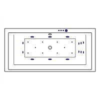 Excellent Crown Grand Ванна гидромассажная Ultra 190x90 см, акрил, цвет: белый глянец, фурнит. хром WAEX.CRG19.ULTRA.CR