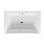 Excellent Crown Lux Ванна гидромассажная Nano 190x120 см, акрил, цвет: белый глянец, фурнитура хром WAEX.CRO19.NANO.CR