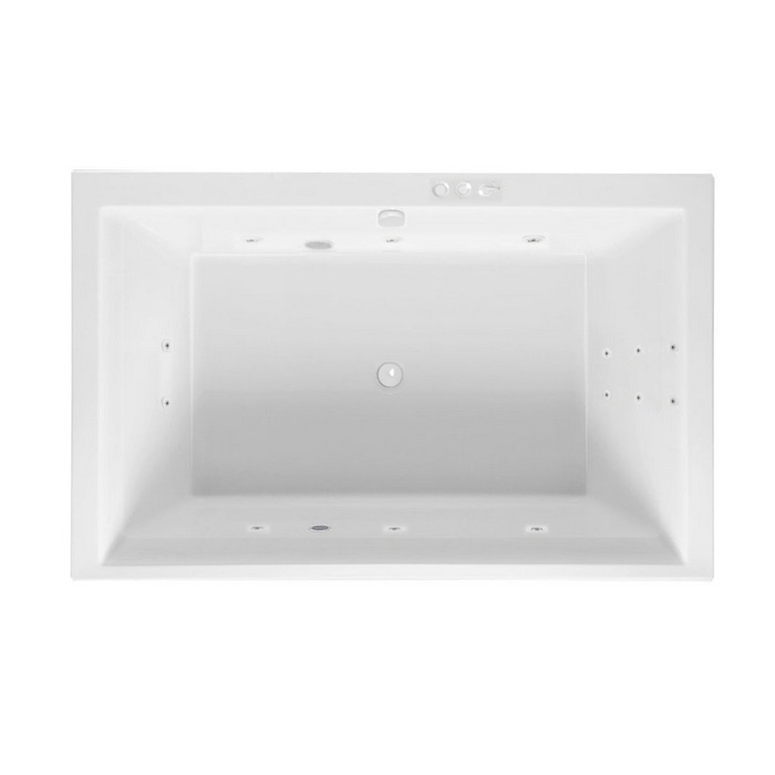 Excellent Crown Lux Ванна гидромассажная Smart 190x120 см, акрил, цвет: белый глянец, фурнит. белый WAEX.CRO19.SMART.WH