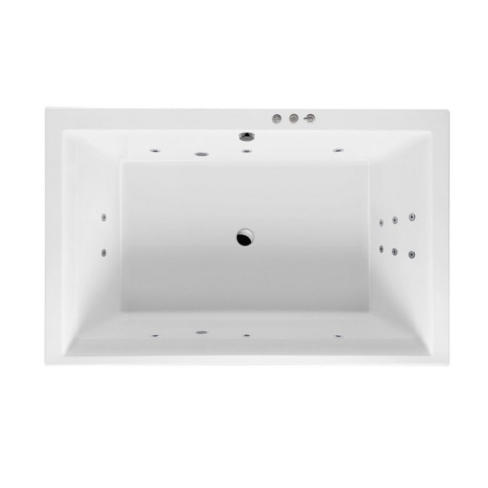 Excellent Crown Lux Ванна гидромассажная Smart 190x120 см, акрил, цвет: белый глянец, фурнит. белый WAEX.CRO19.SMART.WH