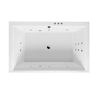 Excellent Crown Lux Ванна гидромассажная Smart 190x120 см, акрил, цвет: белый глянец, фурнит. белый WAEX.CRO19.SMART.WH