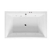 Excellent Crown Lux Ванна гидромассажная Soft 190x120 см, акрил, цвет: белый глянец, фурнитура хром WAEX.CRO19.SOFT.CR