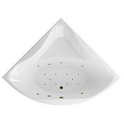 Excellent Glamour Ванна гидромассажная Relax 150x150 см, акрил, цвет: белый глянец, фурнитура бронза WAEX.GLA15.RELAX.BR