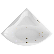 Excellent Glamour Ванна гидромассажная Smart 150x150 см, акрил, цвет: белый глянец, фурнитура золото WAEX.GLA15.SMART.GL