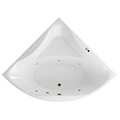 Excellent Glamour Ванна гидромассажная Soft 150x150 см, акрил, цвет: белый глянец, фурнитура бронза WAEX.GLA15.SOFT.BR