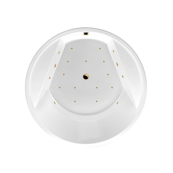 Excellent Great Arc Ванна гидромассажная Relax 160x160 см, акрил, цвет: белый глянец, фурнит. золото WAEX.GRE16.RELAX.GL