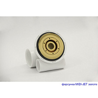 Excellent Great Arc Ванна гидромассажная Smart 160x160 см, акрил, цвет: белый глянец, фурнит. золото WAEX.GRE16.SMART.GL