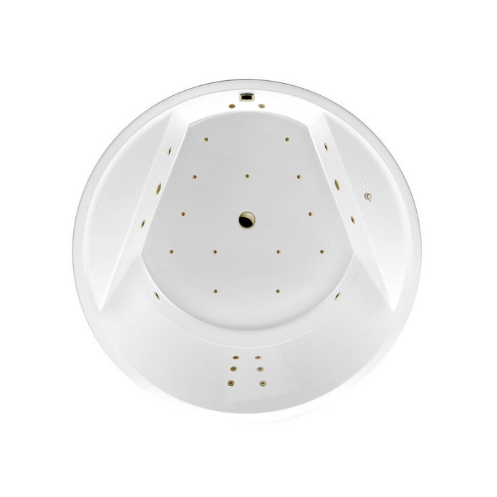 Excellent Great Arc Ванна гидромассажная Ultra 160x160 см, акрил, цвет: белый глянец, фурнит. бронза WAEX.GRE16.ULTRA.BR