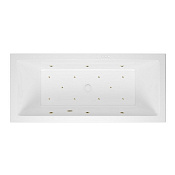 Excellent Heaven Slim Ванна гидромассажная Relax 170x75 см, акрил, цвет: белый глянец, фурн. бронза WAEX.HEV17S.RELAX.BR