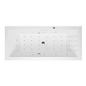 Excellent Heaven Slim Ванна гидромассажная Nano 180x80 см, акрил, цвет: белый глянец, фурнитура хром WAEX.HEV18S.NANO.CR