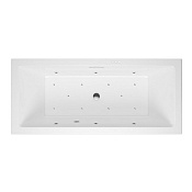 Excellent Heaven Slim Ванна гидромассажная Relax 180x80 см, акрил, цвет: белый глянец, фурнит. хром WAEX.HEV18S.RELAX.CR