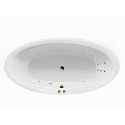 Excellent Lumina Ванна гидромассажная Line 190x95 см, акрил, цвет: белый глянцевый, фурнитура бронза WAEX.LUM19.LINE.BR