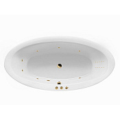 Excellent Lumina Ванна гидромассажная Smart Nano 190x95 см, акрил, цвет: белый глянец, фурн. золото WAEX.LUM19.SMARTNANO.GL