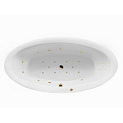 Excellent Lumina Ванна гидромассажная Ultra Nano 190x95 см, акрил, цвет: белый глянец, фурн. золото WAEX.LUM19.ULTRANANO.GL