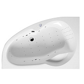 Excellent Newa Ванна гидромассажная левая Nano 160x95 см, акрил, цвет: белый глянец, фурнитура хром WAEX.NEL16.NANO.CR