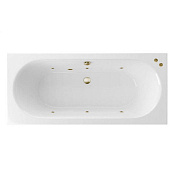 Excellent Oceana Ванна гидромассажная Soft 160x75 см, акрил, цвет: белый глянцевый, фурнитура бронза WAEX.OCE16.SOFT.BR