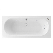 Excellent Oceana Ванна гидромассажная Line 170x75 см, акрил, цвет: белый глянцевый, фурнитура хром WAEX.OCE17.LINE.CR