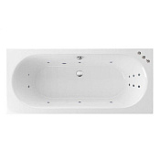 Excellent Oceana Ванна гидромассажная Smart 170x75 см, акрил, цвет: белый глянцевый, фурнитура хром WAEX.OCE17.SMART.CR