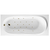 Excellent Sekwana Ванна гидромассажная Relax 170x75 см, акрил, цвет: белый глянец, фурнитура бронза WAEX.SEK17.RELAX.BR