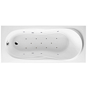 Excellent Sekwana Ванна гидромассажная Relax 170x75 см, акрил, цвет: белый глянцевый, фурнитура хром WAEX.SEK17.RELAX.CR