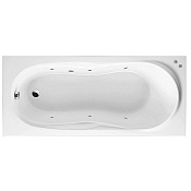 Excellent Sekwana Ванна гидромассажная Soft 170x75 см, акрил, цвет: белый глянцевый, фурнитура хром WAEX.SEK17.SOFT.CR