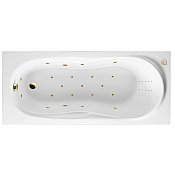 Excellent Sekwana Ванна гидромассажная Ultra Nano 170x75 см, акрил, цвет: белый глянец, фурн. золото WAEX.SEK17.ULTRATNANO.GL