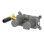 Whitecross Y Встраиваемая часть смесителя на 3 потребителя, цвет: серый матовый 1-Y1243