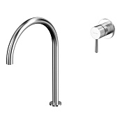 Whitecross Y Смеситель для раковины высокий, с внутренней частью, излив 23 см, цвет: никель браш Y1219NIB