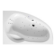 Excellent Newa Ванна гидромассажная правая Ultra 160x95 см, акрил, цвет: белый глянец, фурнит. хром WAEX.NEP16.ULTRA.CR