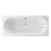 Excellent Oceana Ванна гидромассажная Smart 160x75 см, акрил, цвет: белый глянец, фурнитура бронза WAEX.OCE16.SMART.BR
