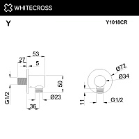 Whitecross Y Шланговое подключение, цвет: хром Y1018CR