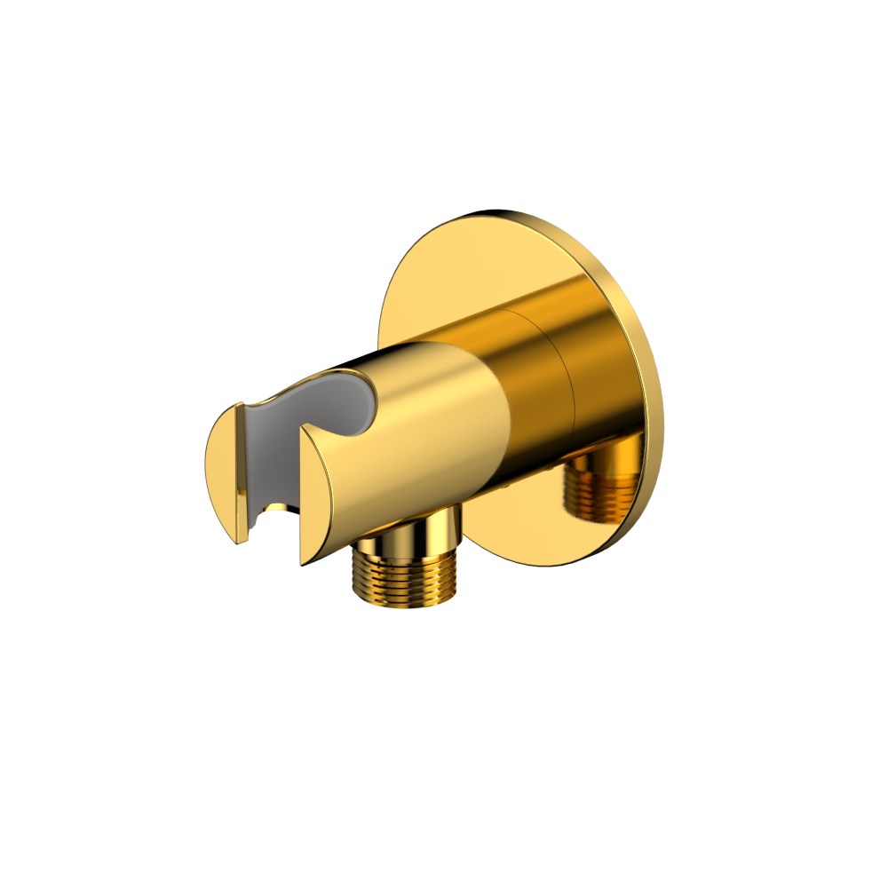 Whitecross Y Шланговое подключение с держателем, цвет: золото глянцевое Y1015GL