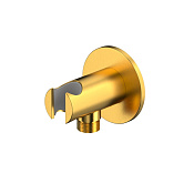 Whitecross Y Шланговое подключение с держателем, цвет: золото брашированное Y1015GLB