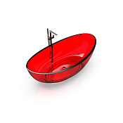 Knief Ванна отдельностоящая 180х92,7 см, слив по центру, цвет: rubin 70001040